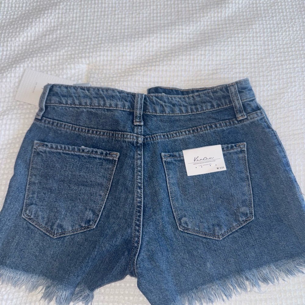 Kancan Women's Blue Denim Shorts